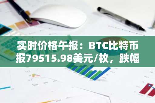 实时价格午报：BTC比特币报79515.98美元/枚，跌幅达-1.00%