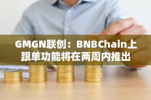 GMGN联创：BNBChain上跟单功能将在两周内推出