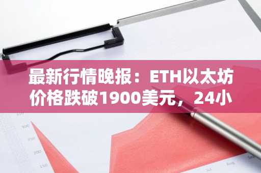 最新行情晚报：ETH以太坊价格跌破1900美元，24小时跌6.709%