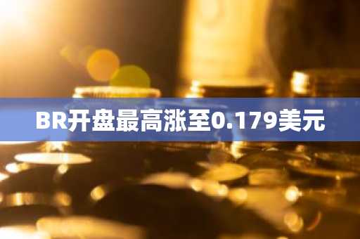 BR开盘最高涨至0.179美元