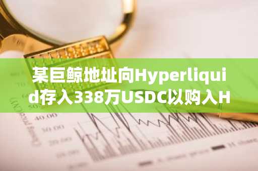 某巨鲸地址向Hyperliquid存入338万USDC以购入HYPE