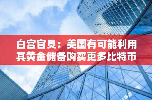 白宫官员：美国有可能利用其黄金储备购买更多比特币