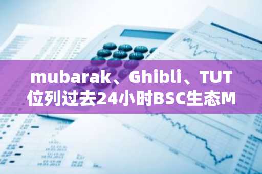 mubarak、Ghibli、TUT位列过去24小时BSC生态Meme币交易量排行榜前三