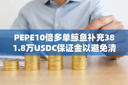 PEPE10倍多单鲸鱼补充381.8万USDC保证金以避免清算