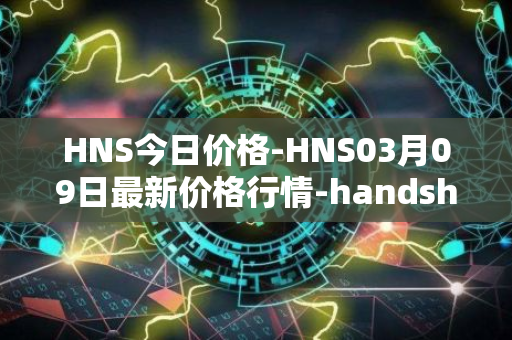 HNS今日价格-HNS03月09日最新价格行情-handshake最新走势消息