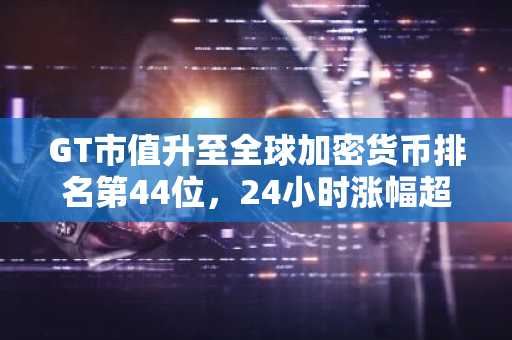 GT市值升至全球加密货币排名第44位，24小时涨幅超5％