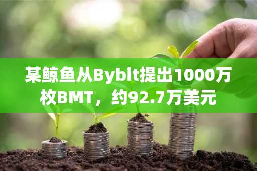 某鲸鱼从Bybit提出1000万枚BMT，约92.7万美元