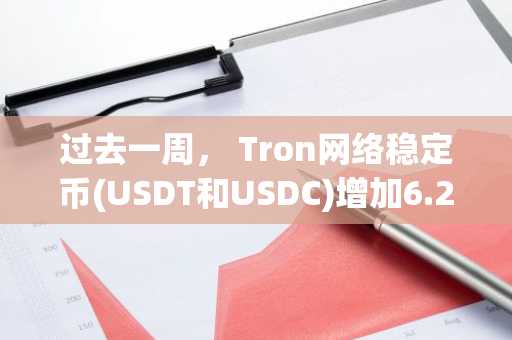 过去一周， Tron网络稳定币(USDT和USDC)增加6.23亿美元