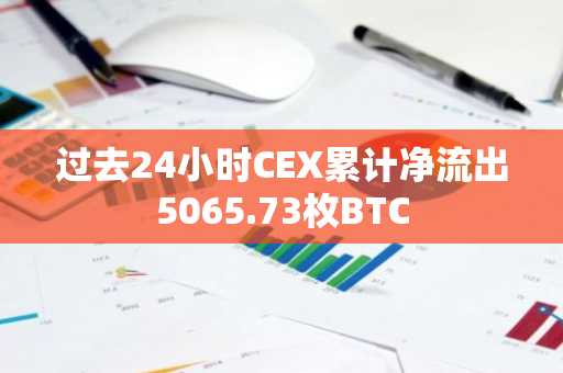 过去24小时CEX累计净流出5065.73枚BTC