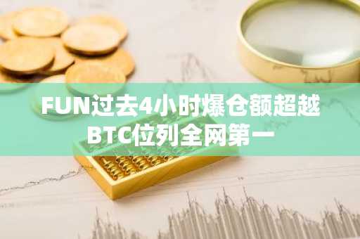 FUN过去4小时爆仓额超越BTC位列全网第一