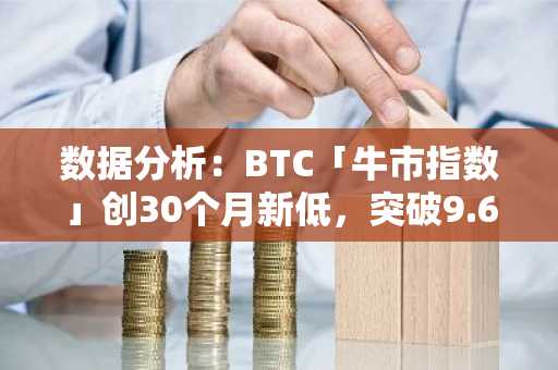 数据分析：BTC「牛市指数」创30个月新低，突破9.6万或有望逆转颓势