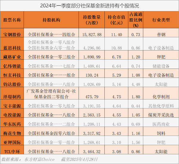 社保基金大举扫货！