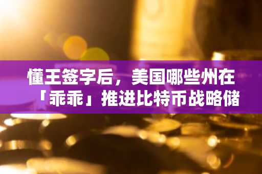懂王签字后，美国哪些州在「乖乖」推进比特币战略储备法案？