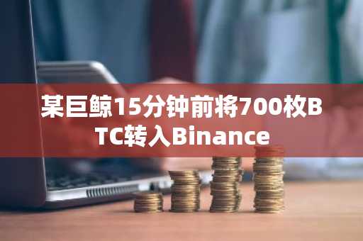 某巨鲸15分钟前将700枚BTC转入Binance