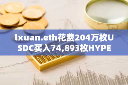 lxuan.eth花费204万枚USDC买入74,893枚HYPE