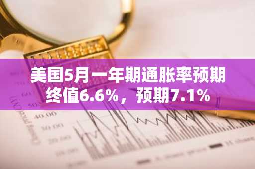 美国5月一年期通胀率预期终值6.6%，预期7.1%