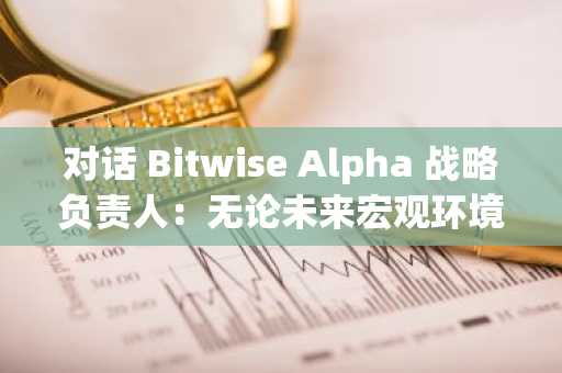 对话 Bitwise Alpha 战略负责人：无论未来宏观环境如何变化，比特币都是最终赢家